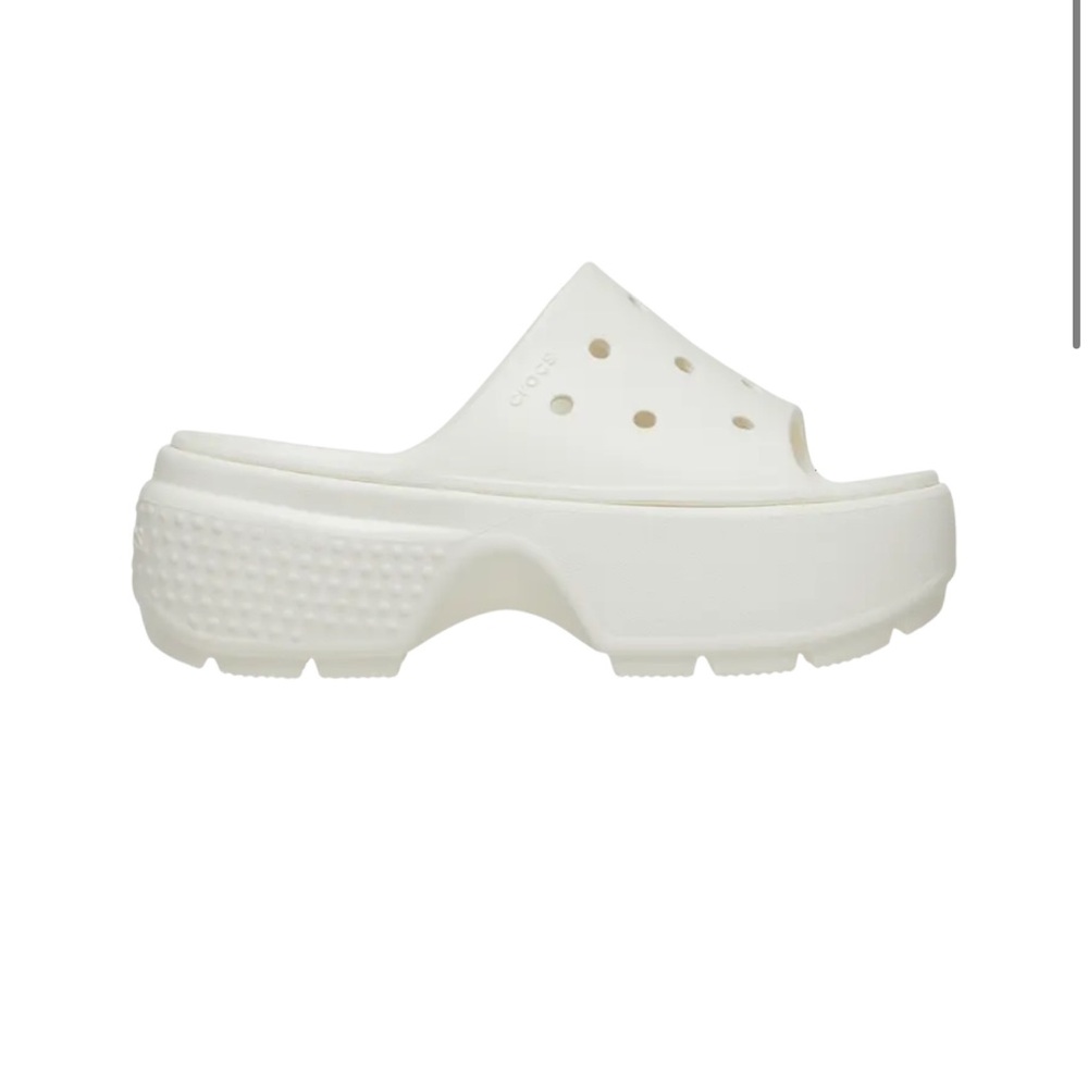 CROCS Women's White Platform Clogs NEW